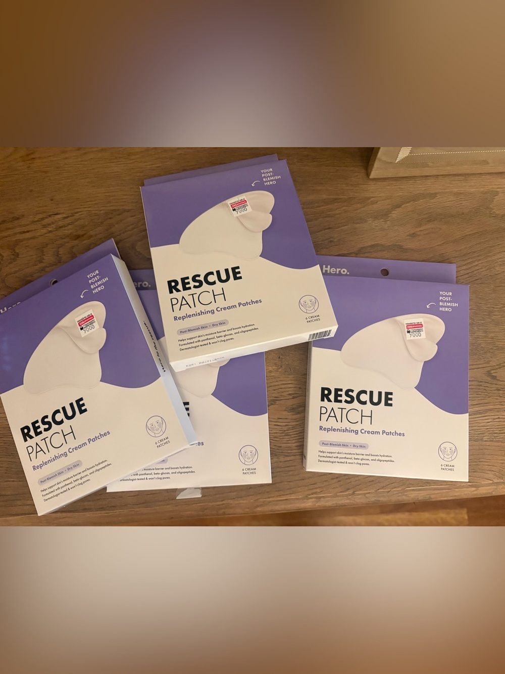 Hero Rescue Patch Replenishing Cream Patches - 4 boxes ( 6 patches in each box)
